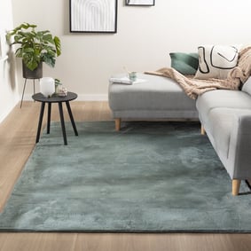 Flauschiger Teppich - Cozy Grün