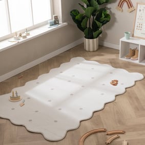 Teppich Kinderzimmer - Cloudy Dots Weiß