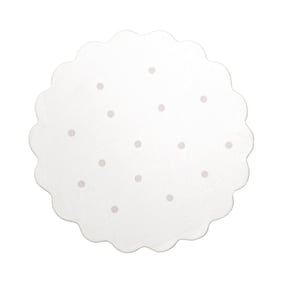 Teppich Kinderzimmer Rund - Cloudy Dots Weiß - product