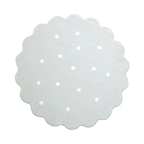 Teppich Kinderzimmer Rund - Cloudy Dots Minze - product