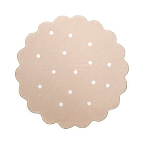 Teppich Kinderzimmer Rund - Cloudy Dots Beige - product