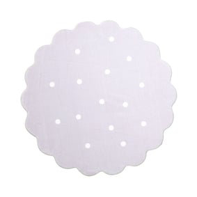 Teppich Kinderzimmer Rund - Cloudy Dots Lila - product