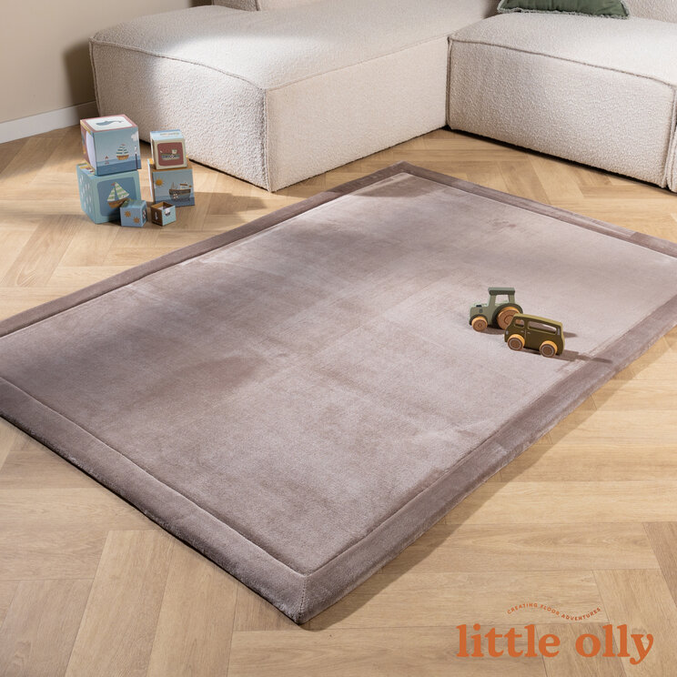 Waschbarer Spielmatte Baby - Jip Taupe