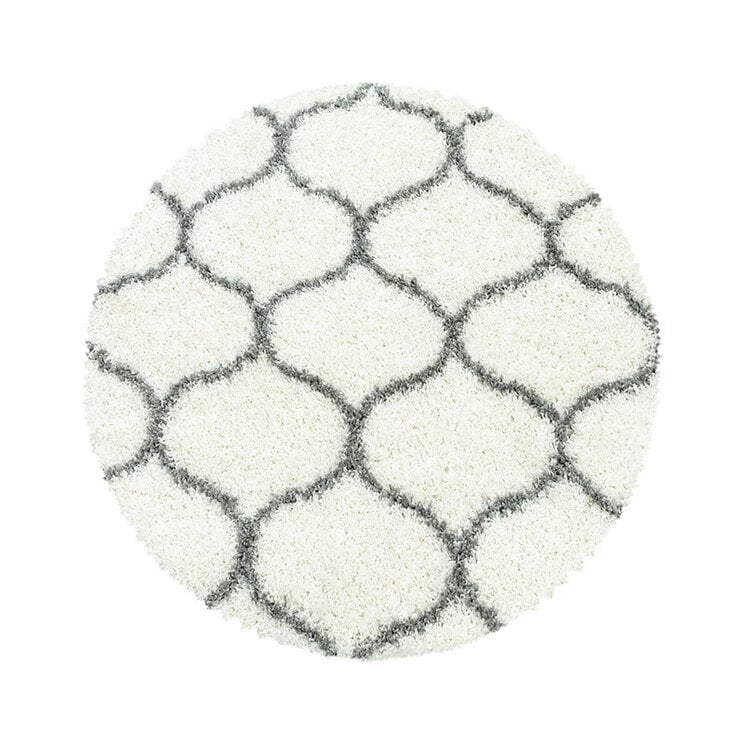 Berberteppich Rund - Agadir Circle Creme Grau