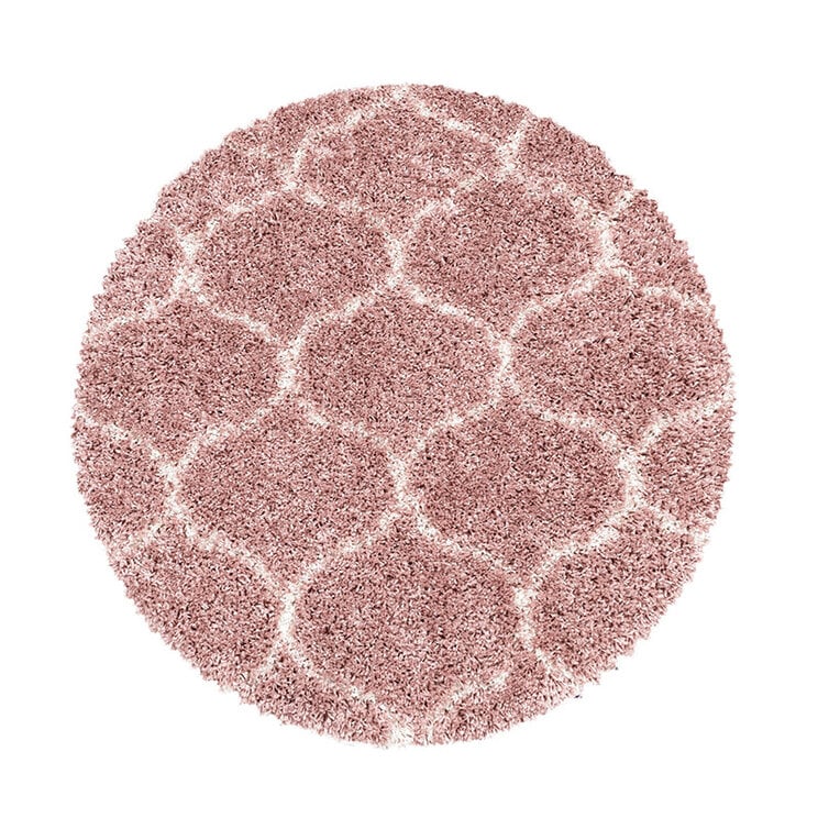 Berberteppich Rund - Agadir Circle Rosa Creme