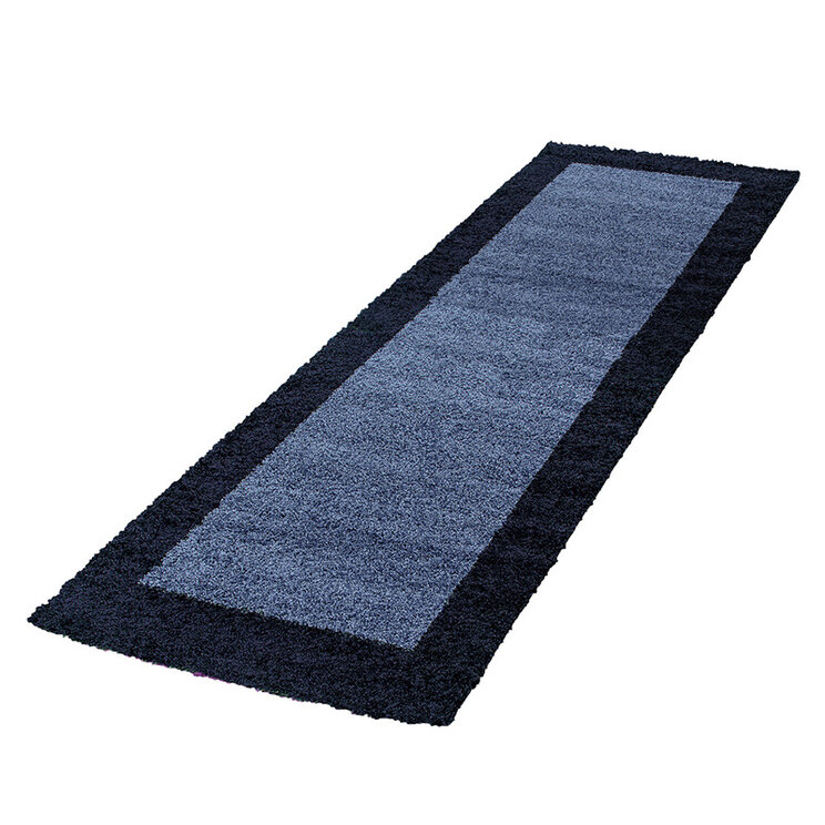 Hochflor Läufer - Edge Blau