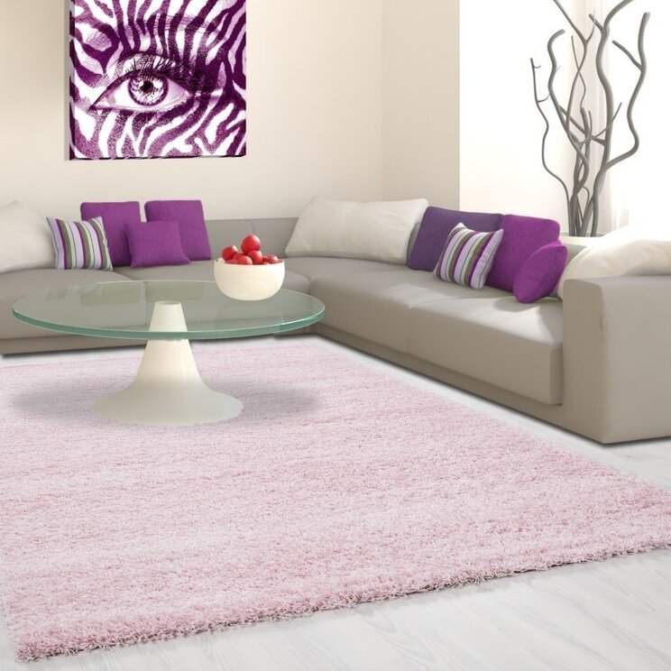 Hochflor Teppich - Life Rosa