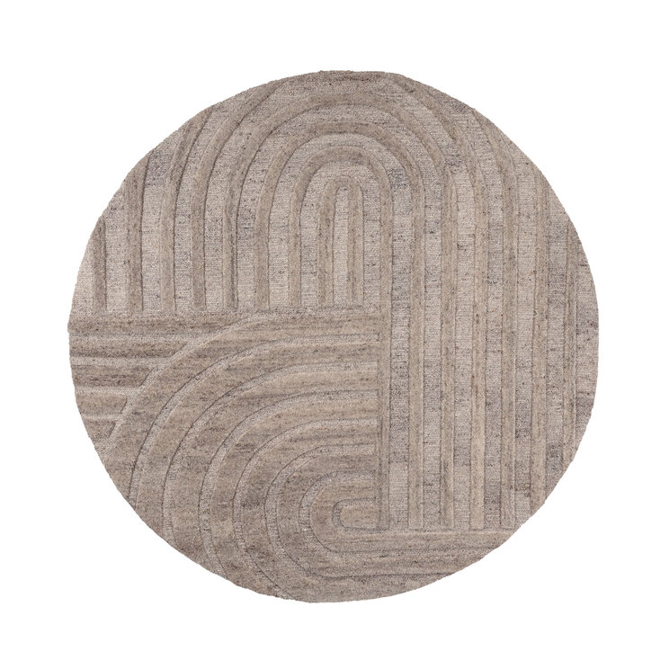 Wollteppich Rund - Vienna Taupe - product