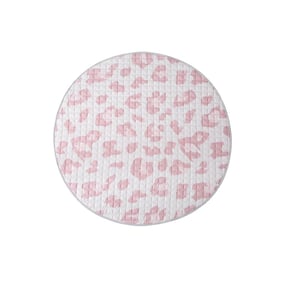 Spielteppich Baby Rund - Noa Panter-Druck Rosa - product