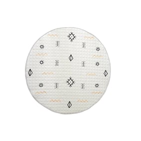 Spielteppich Baby Rund - Noa Aztec Creme  - product