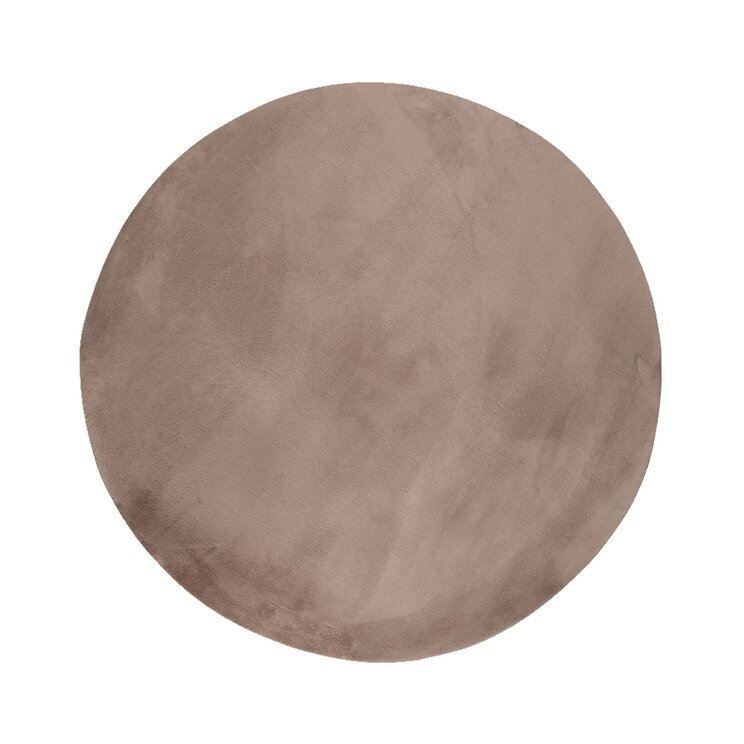 Flauschiger Teppich Rund - Cozy Taupe - product