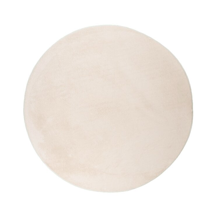 Flauschiger Teppich Rund - Cozy Creme - product