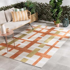 Retro In - & Outdoorteppich - Pop Weave Terra