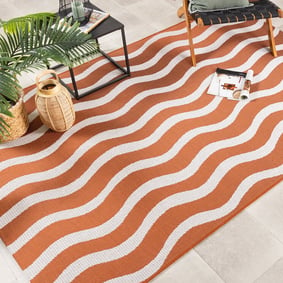 In- & Outdoor Teppich - Summer Waves Terracotta