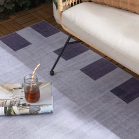 Outdoor Teppich Violett - Riva Border - product