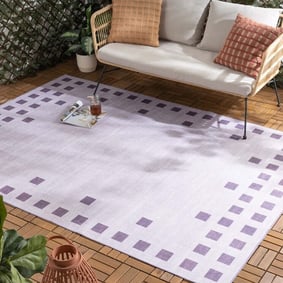 Outdoor Teppich Violett - Riva Tetris