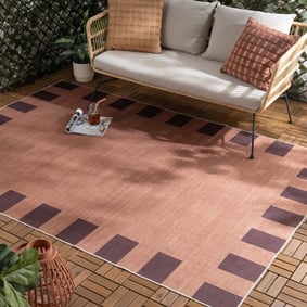 Outdoor Teppich Terracotta - Riva Border