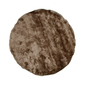 Hochflor Teppich Rund - Glorious Taupe - product