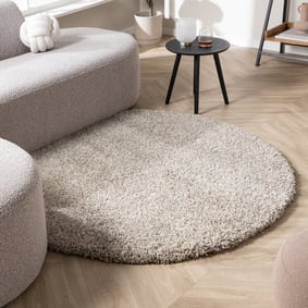 Runder Wohnzimmer Teppich - Yves Beige