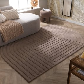 Teppich Organisch - Flowy Arch Taupe