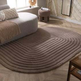 Teppich Organisch - Flowy Arch Taupe