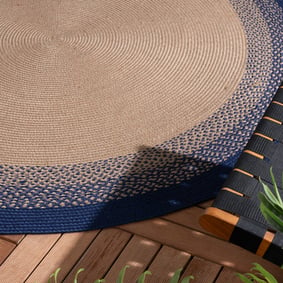 In- & Outdoor Teppich Rund - Florence Blau - product