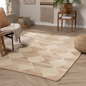 Jute Teppich - Raya Tiles Beige