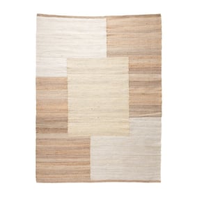 Jute Teppich - Raya Blocks Beige - product