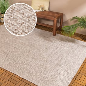 In- & Outdoor Jute Teppich - Bali Beige