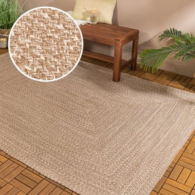 In- & Outdoor Jute Teppich - Bali Braun