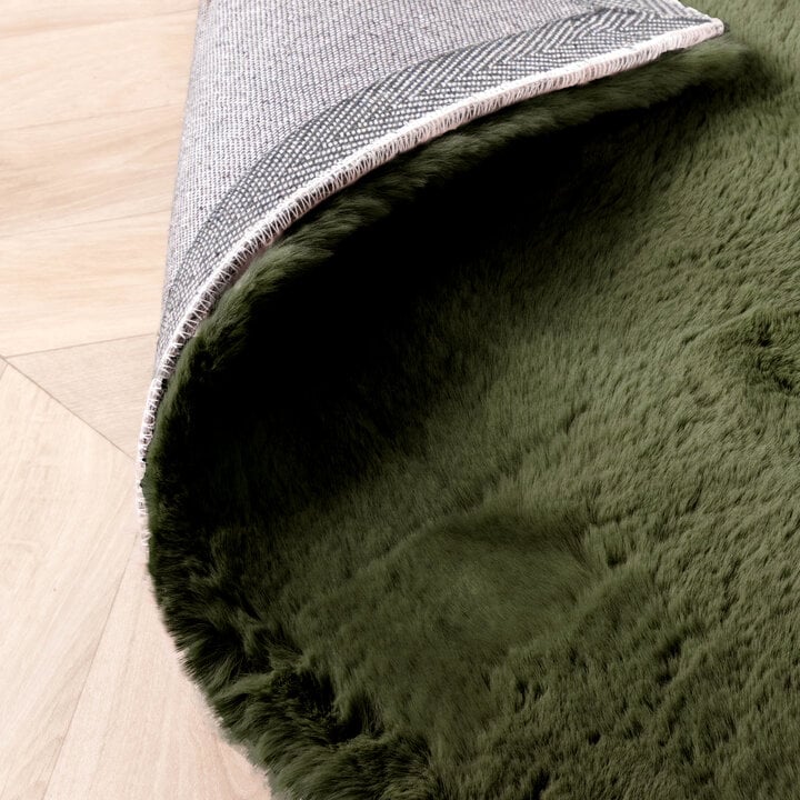 Hochflor Teppich Grün - Herrlich Comfy fluffy | - Volero