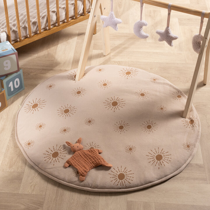 Krabbeldecke Rund - Luna Sun Beige