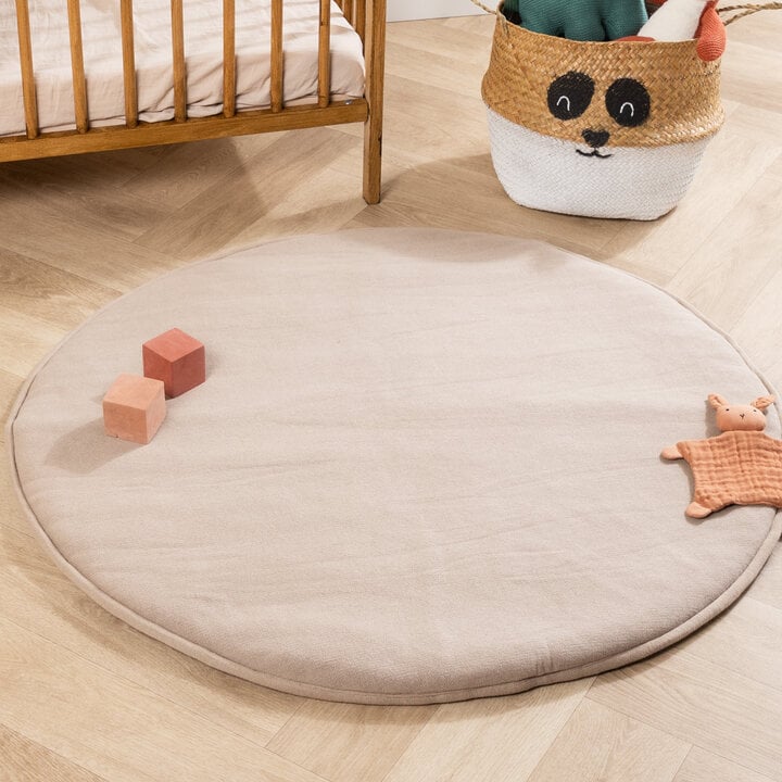 Krabbeldecke Rund - Lulu Beige