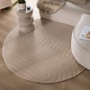 Runder Teppich Wohnzimmer - Charm Arches Beige - thumbnail