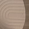 Runder Teppich Wohnzimmer - Charm Curves Beige - thumbnail 4