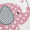 Kinderteppich Rund - Anna Elefant Regenschirm Rosa - thumbnail 1