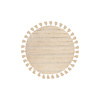 Boho Teppich Rund - Basai Fransen 325 Beige - thumbnail 1