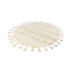 Boho Teppich Rund - Basai Fransen 525 Creme - thumbnail 2