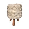 Boho Hocker - Basai 125 Creme - thumbnail 1