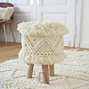 Boho Hocker - Basai 525 Creme - thumbnail