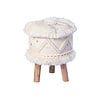 Boho Hocker - Basai 525 Creme - thumbnail 1