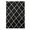 Teppich Hochflor - Grand Lines Schwarz Creme - thumbnail 1