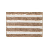 Badematte - Hollis Stripes Beige Weiß - thumbnail 1