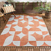 Gartenteppich Abstrakt - Groovy Tiles Terrakotta - thumbnail