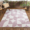 Gartenteppich Abstrakt - Groovy Tiles Lila - thumbnail