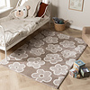 Teppich Kinderzimmer - Bowie Blume Taupe - thumbnail