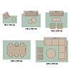 In- & Outdoor Teppich - Swash Border 100 Braun - thumbnail 4