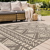 In- & Outdoor Teppich - Swash Geo 500 Braun Creme - thumbnail