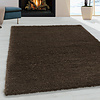 Hochflor Teppich - Fuzzy Braun - thumbnail