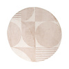 Skandinavischer teppiche rund - Aurora Circles Beige - thumbnail 1